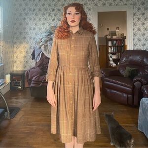 ‘CHARLOTTE' RUSTIC CHECK SHIRT DRESS